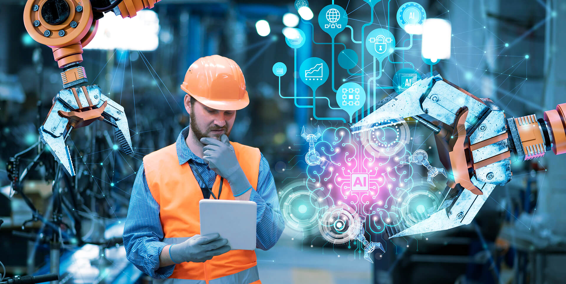 Operário avaliando livros